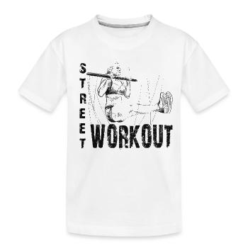 Fille d’entraînement de rue - T-shirt bio Premium Enfant - blanc - Devant