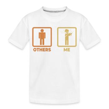 Figurines allumettes d’apiculteur - T-shirt bio Premium Enfant - blanc - Devant