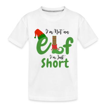 Ich bin kein Elf, ich bin nur klein - Kinder Premium Bio T-Shirt - Weiß - Vorne