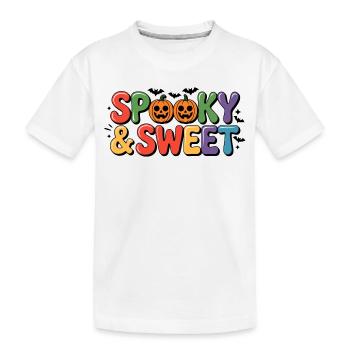 Motif d’Halloween effrayant et doux - T-shirt bio Premium Enfant - blanc - Devant