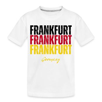 Francfort, Allemagne, un souvenir de Francfort - T-shirt bio Premium Enfant - blanc - Devant