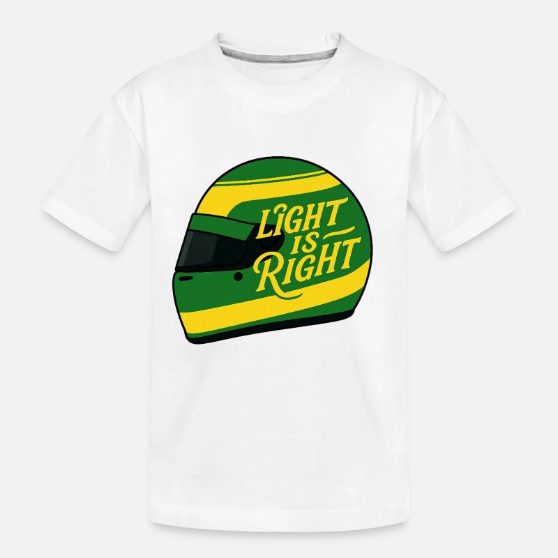 Das Licht hat Recht - Kinder Premium Bio T-Shirt - Weiß
