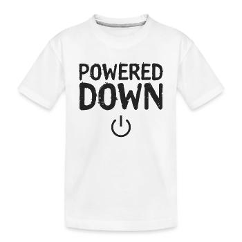 État de l’alimentation éteint - T-shirt bio Premium Enfant - blanc - Devant