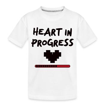 Déclaration HEART IN PROGRESS - T-shirt bio Premium Enfant - blanc - Devant