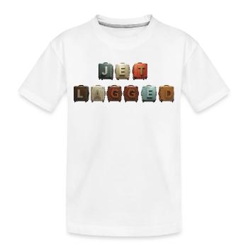 JET LAGLAG – valise en l’air - T-shirt bio Premium Enfant - blanc - Devant