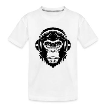 Chemise Monkey Head Graffiti Streetstyle Beat Edition - T-shirt bio Premium Enfant - blanc - Devant