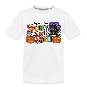 Motif d'Halloween effrayant mais doux - T-shirt bio Premium Enfant - blanc - Devant