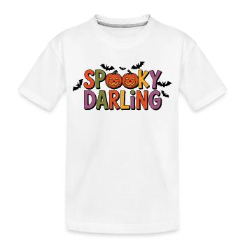 Police d’Halloween Spooky Darling - T-shirt bio Premium Enfant - blanc - Devant