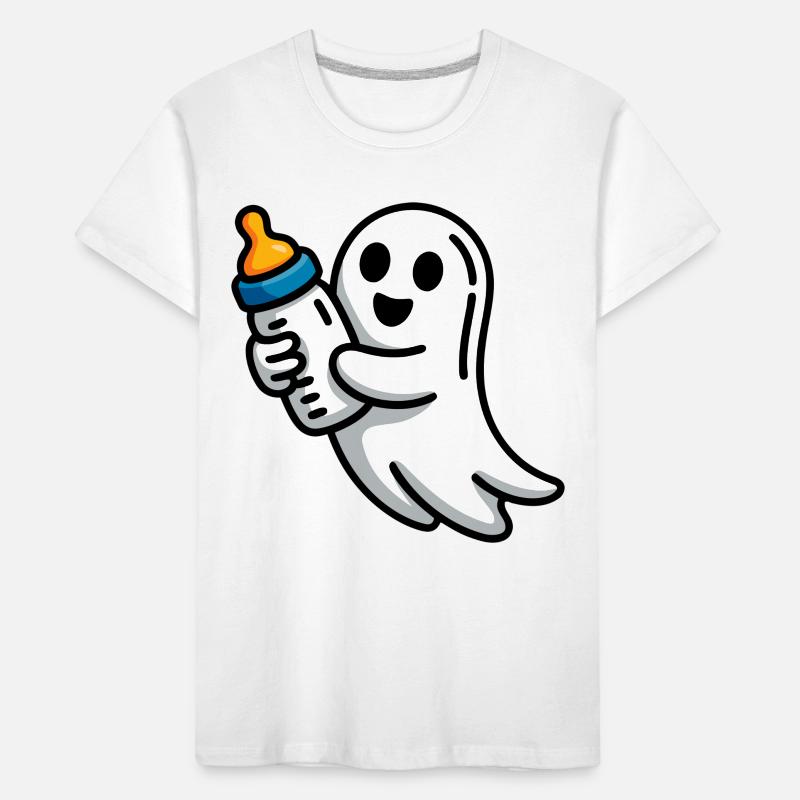Fantôme avec illustration de sucette T-shirt bio Premium Enfant