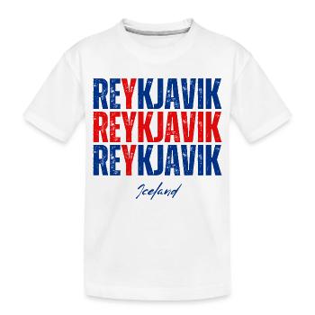 Reykjavik, Islande, fierté islandaise - T-shirt bio Premium Enfant - blanc - Devant