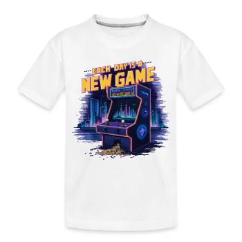 Each Day is a New Game Design Motivation Sport - T-shirt bio Premium Enfant - blanc - Devant