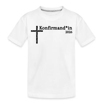 Célébrer la confirmation de l’égalité des sexes en 2026 - T-shirt bio Premium Enfant - blanc - Devant