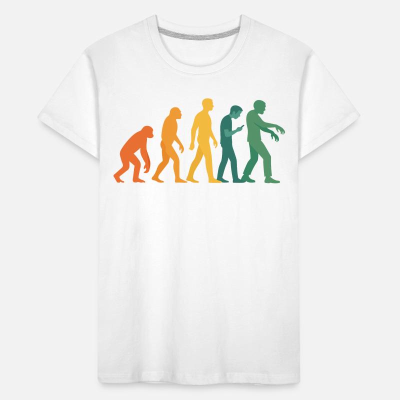 Evolution Silhouette Farbverlauf Kinder Premium Bio T-Shirt