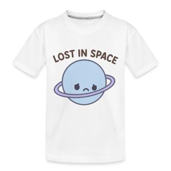Lost in Space Planet - Kinder Premium Bio T-Shirt - Weiß - Vorne