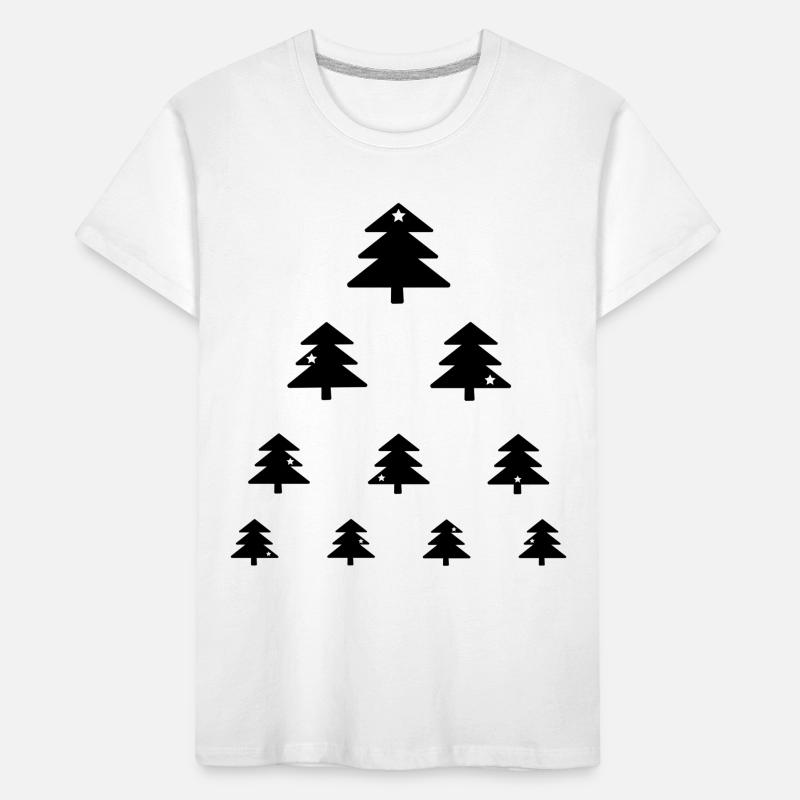 Weihnachtsbaum Sehtest Kinder Premium Bio T-Shirt