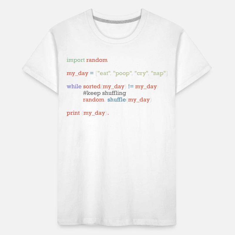 Funny python code about everyday life, baby Kids' Premium Organic T-Shirt