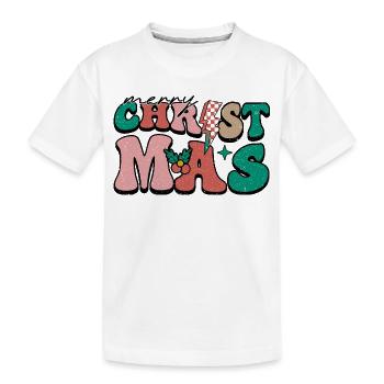 Christmas - Kinder Premium Bio T-Shirt - Weiß - Vorne