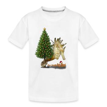 Weihnachtsgrüße aus dem Riff - Kinder Premium Bio T-Shirt - Weiß - Vorne