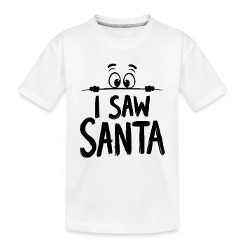 J’ai vu le Père Noël - T-shirt bio Premium Enfant - blanc - Devant