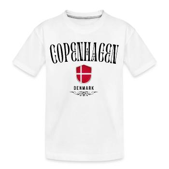Souvenir Copenhagen, Copenhagen Denmark - Kids' Premium Organic T-Shirt - white - Front