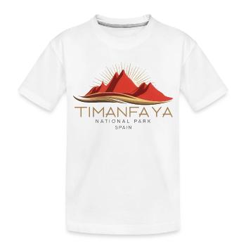 Timanfaya, Lanzarote, Canary Islands, Volcano, National Park - Kids' Premium Organic T-Shirt - white - Front