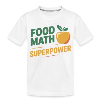 Professional Nutritionist Precise Calculation  - Kids' Premium Organic T-Shirt - white - Front