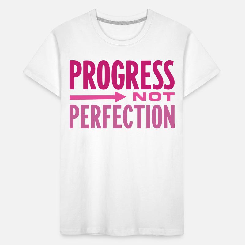 Le progrès, pas la perfection Le progrès compte T-shirt bio Premium Enfant
