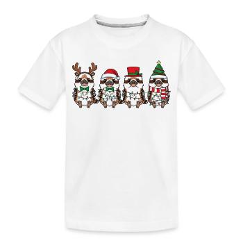 Le Père Noël Hans rieur - T-shirt bio Premium Enfant - blanc - Devant