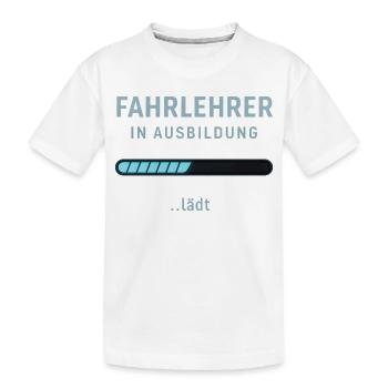 Fahrlehrer in Ausbildung - Kinder Premium Bio T-Shirt - Weiß - Vorne
