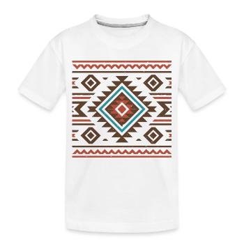 Kunst der amerikanischen Ureinwohner - Kinder Premium Bio T-Shirt - Weiß - Vorne