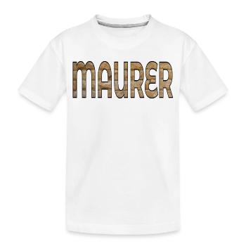 BRIQUES DE CONSTRUCTION DE MAÇONS - T-shirt bio Premium Enfant - blanc - Devant