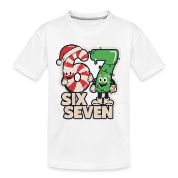 67 Meme Six Seven Weihnachten Geschenk Lustig - Kinder Premium Bio T-Shirt - Weiß - Vorne