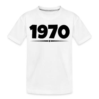Geschenk von 1970 - Kinder Premium Bio T-Shirt - Weiß - Vorne