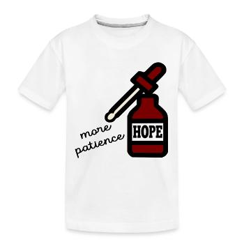 Espoir Patience - T-shirt bio Premium Enfant - blanc - Devant