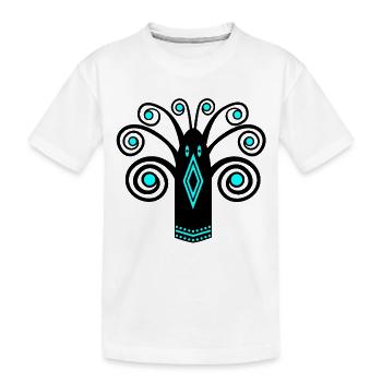 Graphique d’oiseaux - T-shirt bio Premium Enfant - blanc - Devant