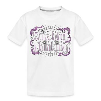 Sorcellerie : Pensée sorcière, adore la lecture du tarot - T-shirt bio Premium Enfant - blanc - Devant