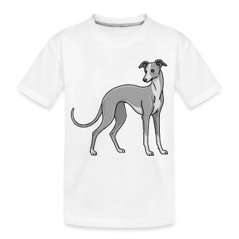 Italian Greyhound - Kids' Premium Organic T-Shirt - white - Front