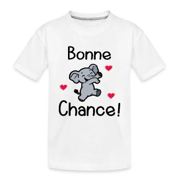Elephant Achievement - Kids' Premium Organic T-Shirt - white - Front