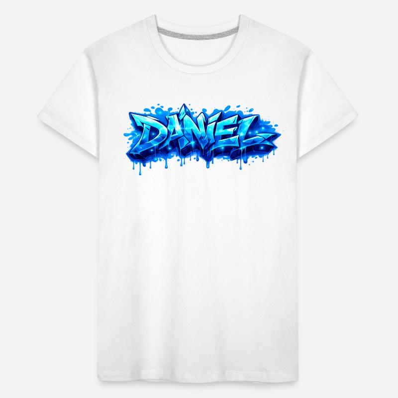 Graffiti DANIEL Name Gift Ideal Printable Kids' Premium Organic T-Shirt