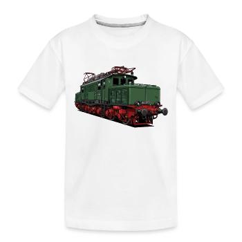 E-Lok BR 254 der DR - Kinder Premium Bio T-Shirt - Weiß - Vorne