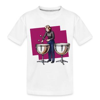 DRUMMER #2 - sound & vision - T-shirt bio Premium Enfant - blanc - Devant