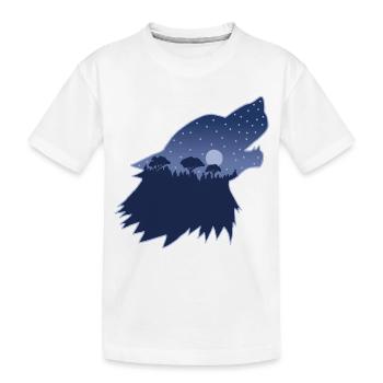 The call of the forest - Kids' Premium Organic T-Shirt - white - Front