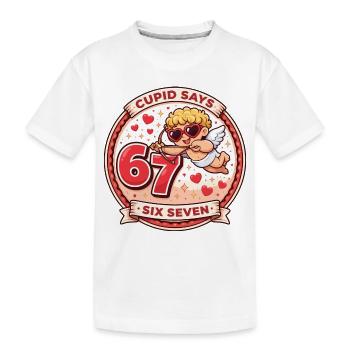 Cupidon Days 67 Love Drôle Cadeau de la Saint-Valentin - T-shirt bio Premium Enfant - blanc - Devant