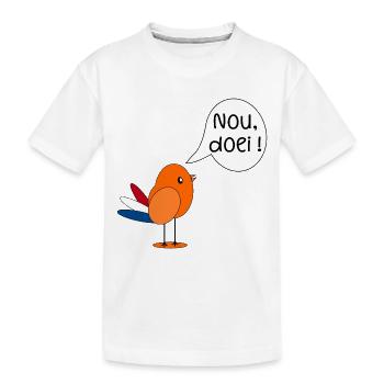 Well bye - Kids' Premium Organic T-Shirt - white - Front