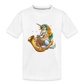 Groove de tuba licorne - T-shirt bio Premium Enfant - blanc - Devant