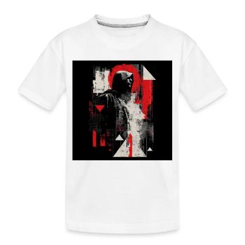 Hooded Echo Geometric Neon - Kinder Premium Bio T-Shirt - Weiß - Vorne