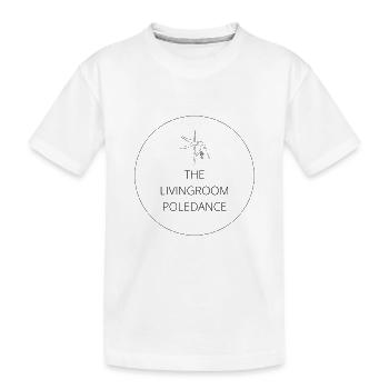Danseuse de pole lettering The Livingroom Poledan - T-shirt bio Premium Enfant - blanc - Devant