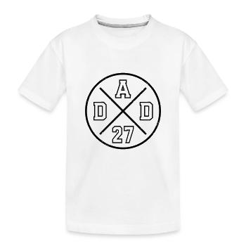 Dad 27 Baby Dad Father's Day Gift Dad 2027 - Kids' Premium Organic T-Shirt - white - Front