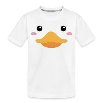 Ich bin eine Ente – Lustiges Kostüm T-Shirt - Kinder Premium Bio T-Shirt - Weiß - Vorne