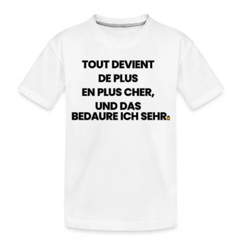 Französisch-Deutsch-Reim 1 (Ver. B) - Kinder Premium Bio T-Shirt - Weiß - Vorne